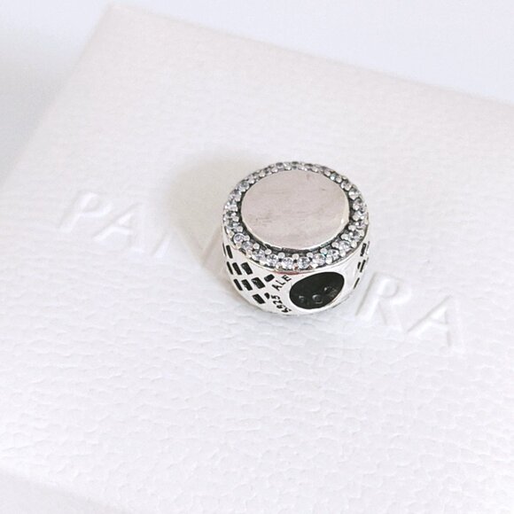 Pandora Engravable Football Charm Bead S925 Silver with box - Picture 6 of 9